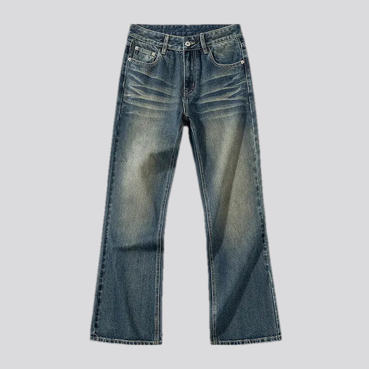 90s style faded men's jeans