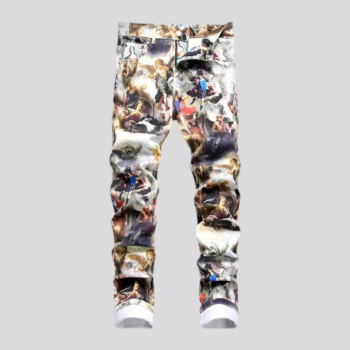 Mid-waist men's denim pants | Jeans4you.shop